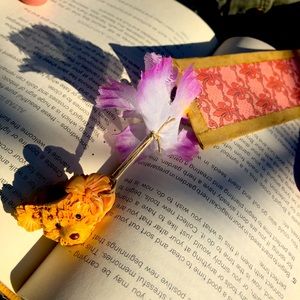 Handcrafted Bookmark w/ Mini Teddybear Teacup
